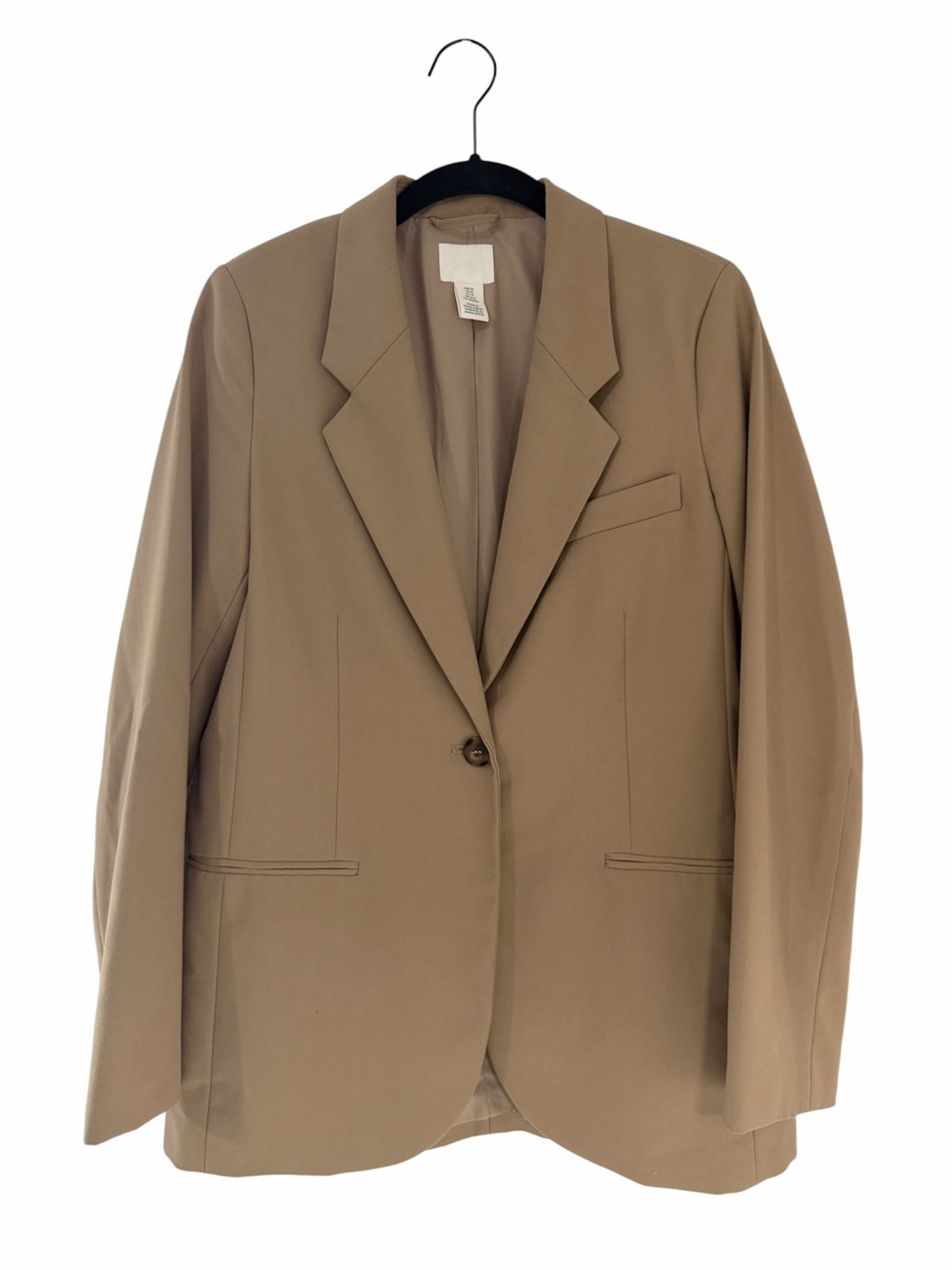 H&M Tan Single-Button Blazer